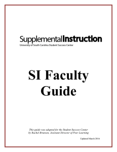 SI Faculty Guide