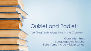 Quizlet and Padlet: