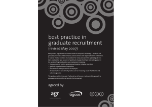 best practice in graduate recruitment (revised May 2007)