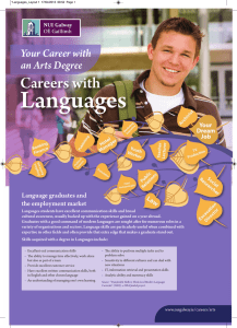 Languages Careers with Your Career with an Arts Degree