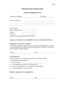 Library Submission Form