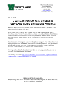 6 WHS ART STUDENTS EARN AWARDS IN CLEVELAND CLINIC ExPRESSIONS PROGRAM Communications