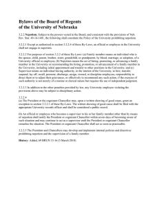 Bylaws of the Board of Regents of the University of Nebraska