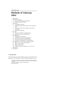 Methods of inducing labor  
