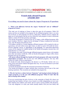 French study abroad Program ANGERS 2015