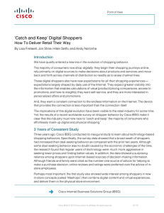 ‘Catch and Keep’ Digital Shoppers  How To Deliver Retail Their Way Introduction