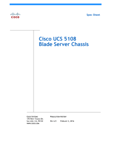 Cisco UCS 5108 Blade Server Chassis Spec Sheet C
