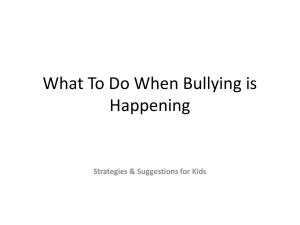 What To Do When Bullying is Happening  Strategies &amp; Suggestions for Kids