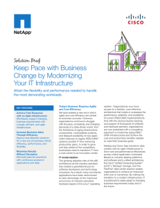 Keep Pace with Business Change by Modernizing Your IT Infrastructure Solution Brief