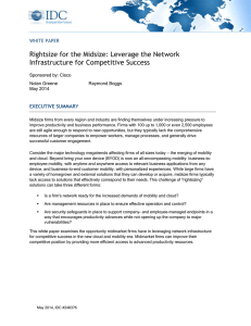 Rightsize for the Midsize: Leverage the Network Infrastructure for Competitive Success