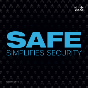 SAFE SIMPLIFIES SECURITY August 2015