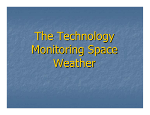 The Technology Monitoring Space Weather