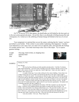 The sniper argumentative essay picture