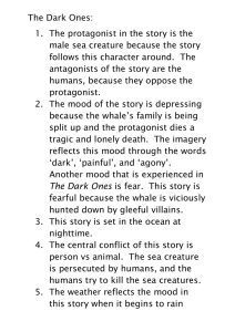 The Dark Ones: male sea creature because the story