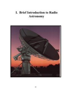 I.  Brief Introduction to Radio Astronomy  10