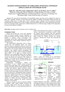 MASSIVE ENHANCEMENT OF STREAMING POTENTIAL POWER BY APPLICATION OF TWO-PHASE FLOW