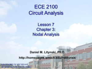 ECE 2100 Circuit Analysis Lesson 7 Chapter 3: