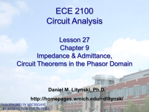 ECE 2100 Circuit Analysis Lesson 27 Chapter 9