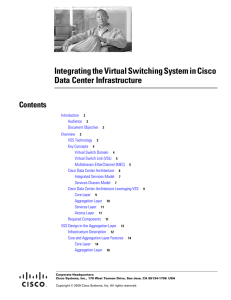 Integrating the Virtual Switching System in Cisco Data Center Infrastructure Contents