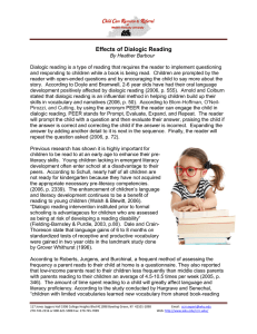   Effects of Dialogic Reading