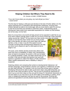 Helping Children Get Where They Need to Be