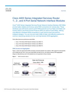 Cisco 4400 Series Integrated Services Router