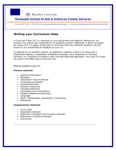 Graduate School of Arts &amp; Sciences Career Services
