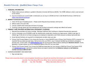 Brandeis University - Qualified Status Change Form