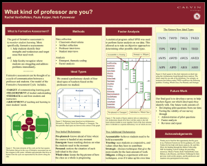 What kind of professor are you? Methods Factor Analysis