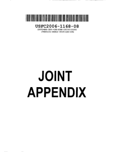 JOINT APPENDIX IIIIII IIIIIIII
