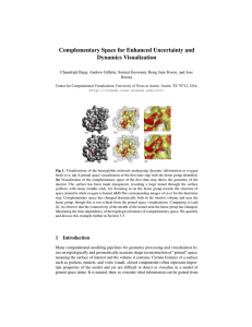 Complementary Space for Enhanced Uncertainty and Dynamics Visualization Rivera