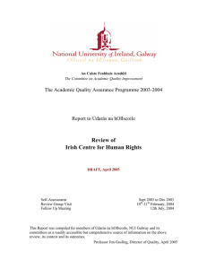 Review of Irish Centre for Human Rights