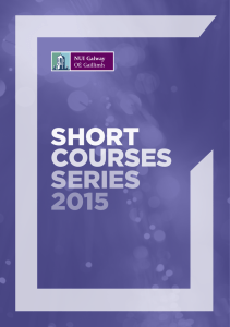 Short Courses SerieS 2015