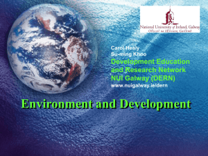Environment and Development Development Education and Research Network NUI Galway (DERN)