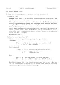 Apr 2006 Selected Problems, Chapter 6 Math 230(Mackey) λ