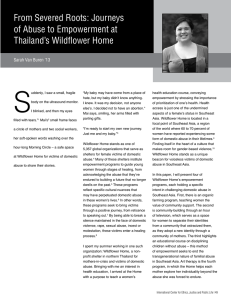 S From Severed Roots: Journeys of Abuse to Empowerment at Thailand’s Wildflower Home