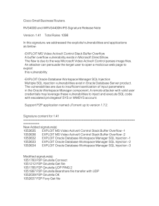 Cisco Small Business Routers.  RVS4000 and WRVS4400N IPS Signature Release Note