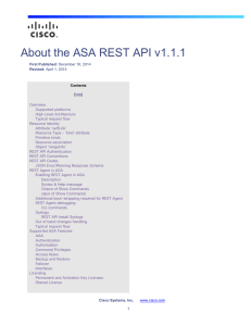 About the ASA REST API v1.1.1
