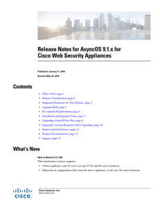 Release Notes for AsyncOS 9.1.x for Cisco Web Security Appliances Contents