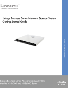 Linksys Business Series Network Storage System Getting Started Guide TED GUIDE