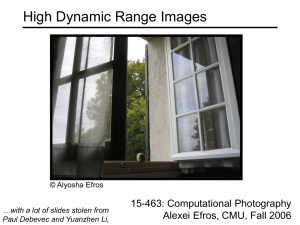 High Dynamic Range Images 15-463: Computational Photography Alexei Efros, CMU, Fall 2006