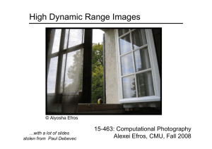 High Dynamic Range Images 15-463: Computational Photography Alexei Efros, CMU, Fall 2008