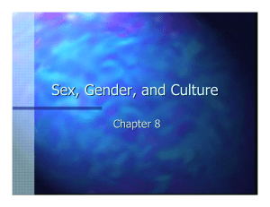 Sex, Gender, and Culture Chapter 8