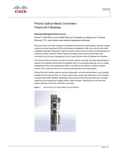 Prisma Optical Media Converters FiberLinX-II Modules