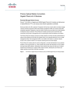 Prisma Optical Media Converters Gigabit FiberLinX-II Modules