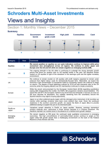 Views and Insights  Schroders Multi-Asset Investments