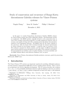 Study of conservation and recurrence of Runge-Kutta systems