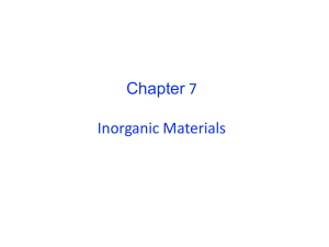 7 Chapter Inorganic Materials