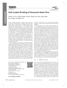 Path-Guided Wrinkling of Nanoscale Metal Films
