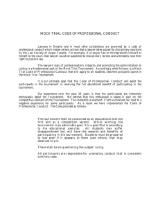 MOCK TRIAL CODE OF PROFESSIONAL CONDUCT